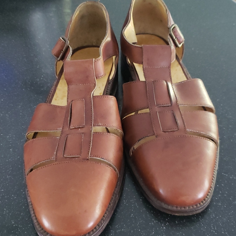 Vintage mens gucci brown sandals size 9 1/2